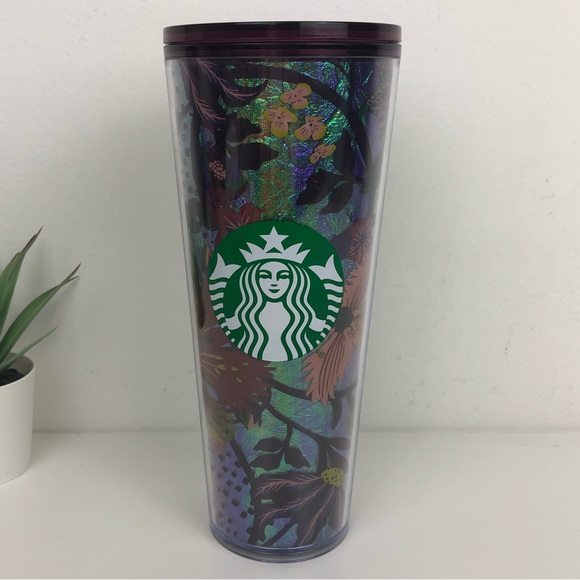 Starbucks Other - Starbucks 2021 Fall Halloween Collection Purple Floral Foil Venti Drink Tumbler